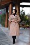 Belted Waist Lined Waterproof Women's Trench Coat