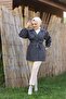 Double Breasted Collar Waterproof Women's Trench Coat with Tie Waist - 3