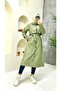 Lined and Button Detailed Women's Trench Coat - 8