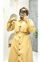 Lined and Button Detailed Women's Trench Coat - 3