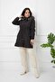 Black Fur-Trimmed Waterproof Women's Winter Jacket & Coat - 7