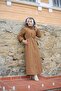 Tan Fur Lined and Waterproof Full Length Women's Winter Coat & Coat - 5