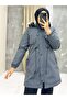 Gray Fur Lined and Waterproof Women's Winter Coat & Coat - 6