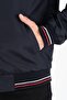 Navy Blue Shirt Lined Water and Windproof Seasonal Ribbed Men's Coat - 2