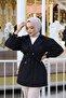 Double Breasted Collar Waterproof Women's Trench Coat with Tie Waist - 4