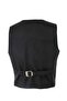DOCTOR JUNIOR BLACK PLAIN FABRIC Vest - ELEGANCE AND COMFORT FOR BOYS - 4