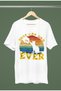 Best Cat Dad Printed Cycling Collar Cotton Oversize Short Sleeve Tshirt