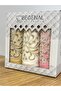 3-Piece Guipure Embroidered Boxed Dowry 50X90 Velvet Hand and Face Towel