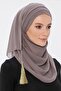 Bonnet Ready Turban Practical Stylish Scarf Hürrem Chiffon Tasseled Mink Wrap Head Scarf Hijab Bonnet Shawl