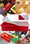Red Premium Silicone Ice Mold - 8 Compartments with Lid