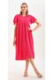 Women's Pink Butterfly Sleeve Wrap Dress