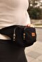 New Model Unigue Written Two-Pocket Canvas Waist Bag - 4