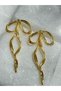 Gold Bow Earrings
