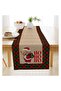 New Year's Special Teddy Patterned Ho Ho Ho Written Runner
