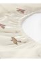 Bird Pattern Printed Double Sheet Set 160x200 Cm - White - 2