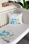 Dinosaur Patterned Velvet Decorative Baby Crib Cover - 2