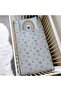 Rainbow Pattern Printed Baby Size Elastic Sheet Set Blue