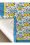 Lemon Patterned Tablecloth Blue - 2
