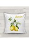 Lemon Patterned Throw Pillow Cover - 2