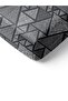 Triangle Pattern Printed Double Sheet Set 160x200 Cm - Black - 2