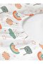 Rabbit Pattern Printed Baby Size Elastic Sheet Set - 3
