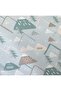 New Year's Theme Mountain Pattern Printed Baby Size Elastic Sheet Set - 3