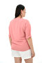 Women's Large Size Face Printed T-Shirt 1788-25 - 4