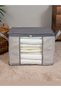 4 Pieces Small Size Striped Printed Closet Organizer - Under Base Organizer 40X30X20cm - 4