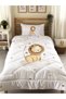 Lion Patterned Quilted Quilt, Decorative Bedspread