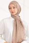 Imported Silky Jacquard Zigzag - Soft Mink