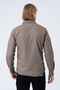 Men's Brown Double Pocket Flap Lycra Slim Fit Denim Shirt - 7