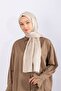 Imported Silky Jacquard Zigzag - Light Mink - 2