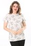 Women's Plus Size Colorful Cotton Fabric Short Sleeve Printed Blouse 65N38035 - 4