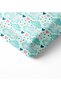 Cloud Pattern Printed Baby Size Elastic Sheet Set Blue - 2