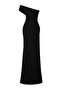 Siyah Shift/Düz Kesim Maxi Örme Abiye & Mezuniyet Elbisesi TPRSS24AE00225 - 8