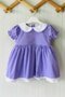 Lace Detailed Baby Collar Lilac Baby Girl Design Dress