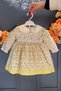 Baby Collar Lace Detailed Floral Girl's Baby Cotton Dress (3 Colors) - 3