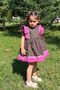 Water Stone Detailed Ruffled Floral Poplin Baby Girl Dress - 4