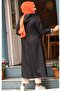 Tan Lined and Hooded Waterproof Large Size Women's Trench Coat - 7