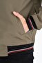 Khaki Shirt Lined Water and Windproof Seasonal Ribbed Men's Coat - 3