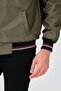 Khaki Shirt Lined Water and Windproof Seasonal Ribbed Men's Coat - 8