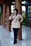 Short Double-breasted Collar Waterproof Women's Trench Coat - 2