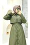 Lined and Button Detailed Women's Trench Coat - 7