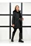 Black Fur-Trimmed Waterproof Women's Winter Jacket & Coat - 2