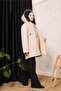 Light Beige Fur Lined and Waterproof Women's Winter Coat & Coat