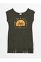 LCW DREAM Crew Neck Printed Short Sleeve Women's Beach Dress