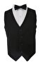DOCTOR JUNIOR BLACK PLAIN FABRIC Vest - ELEGANCE AND COMFORT FOR BOYS