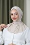 Hijab Women's Snap Fastener Hijab Bonnet Ready-made Hijab Shawl Stone