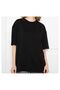 Earth and Venus Printed Black Oversize Lover Couple T-Shirts - 4