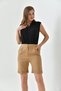 Women's Shorts - High Waist - Double Leg - Fabric Shorts - 5